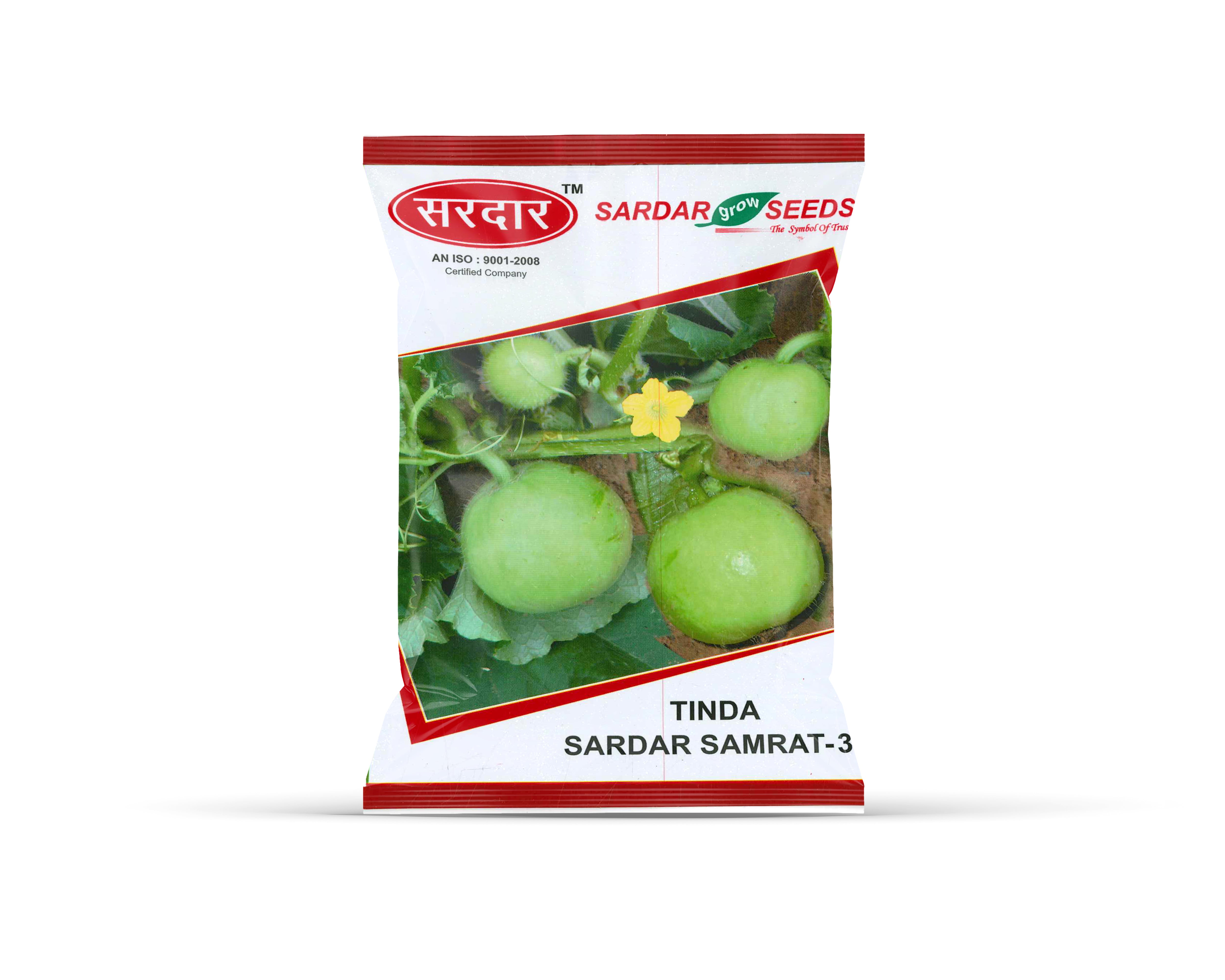 Sardar Grow Seeds Tinda Sardar Samrat-3 – High Yield Round Apple Gourd Seeds
