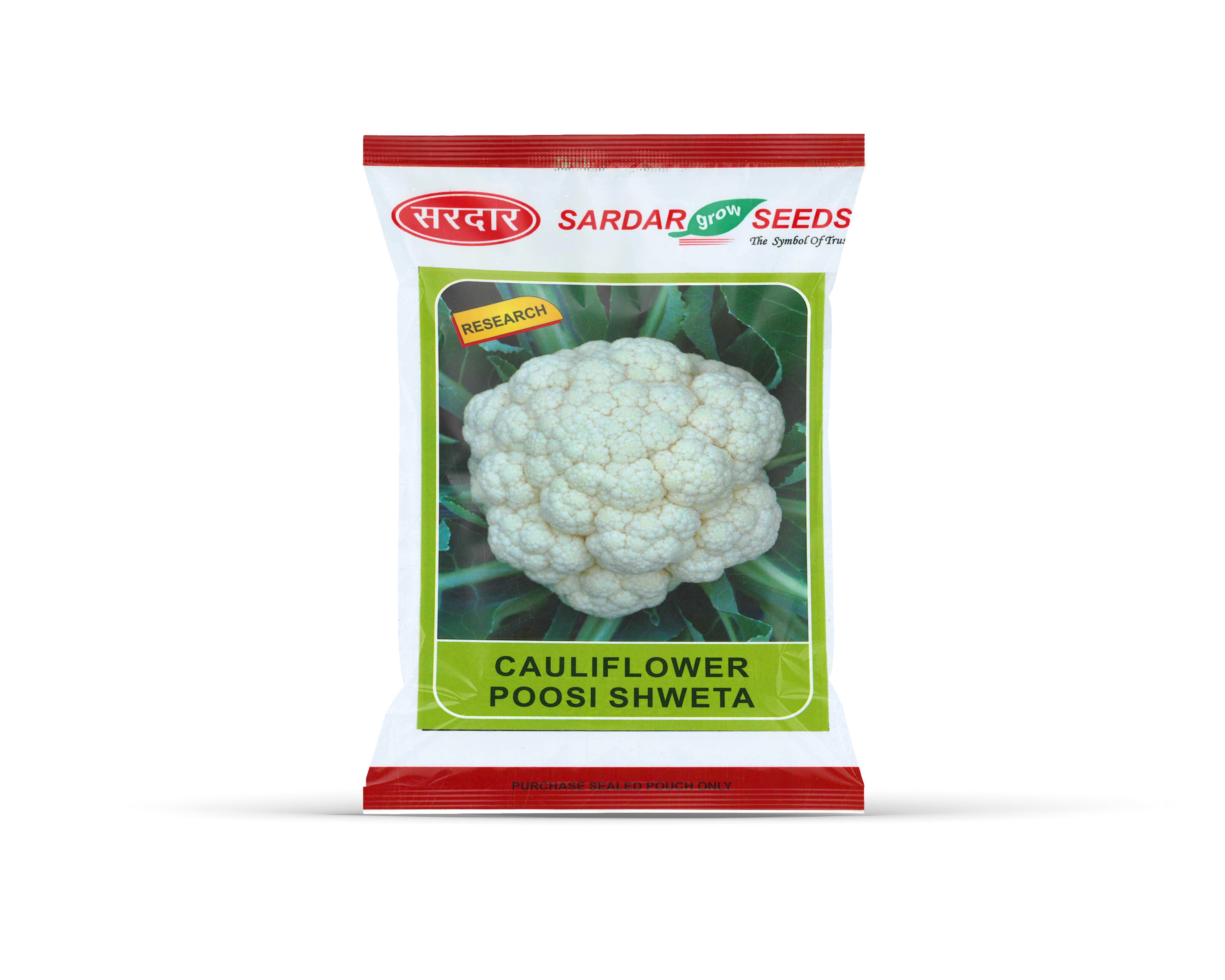 Sardar Grow Seeds Cauliflower Poosi Shweta – High Yield Snow White Gobhi Seeds
