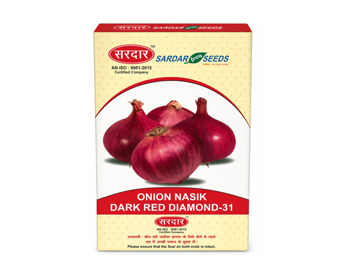 Sardar Grow Seeds Onion Nasik Dark Red Diamond-31