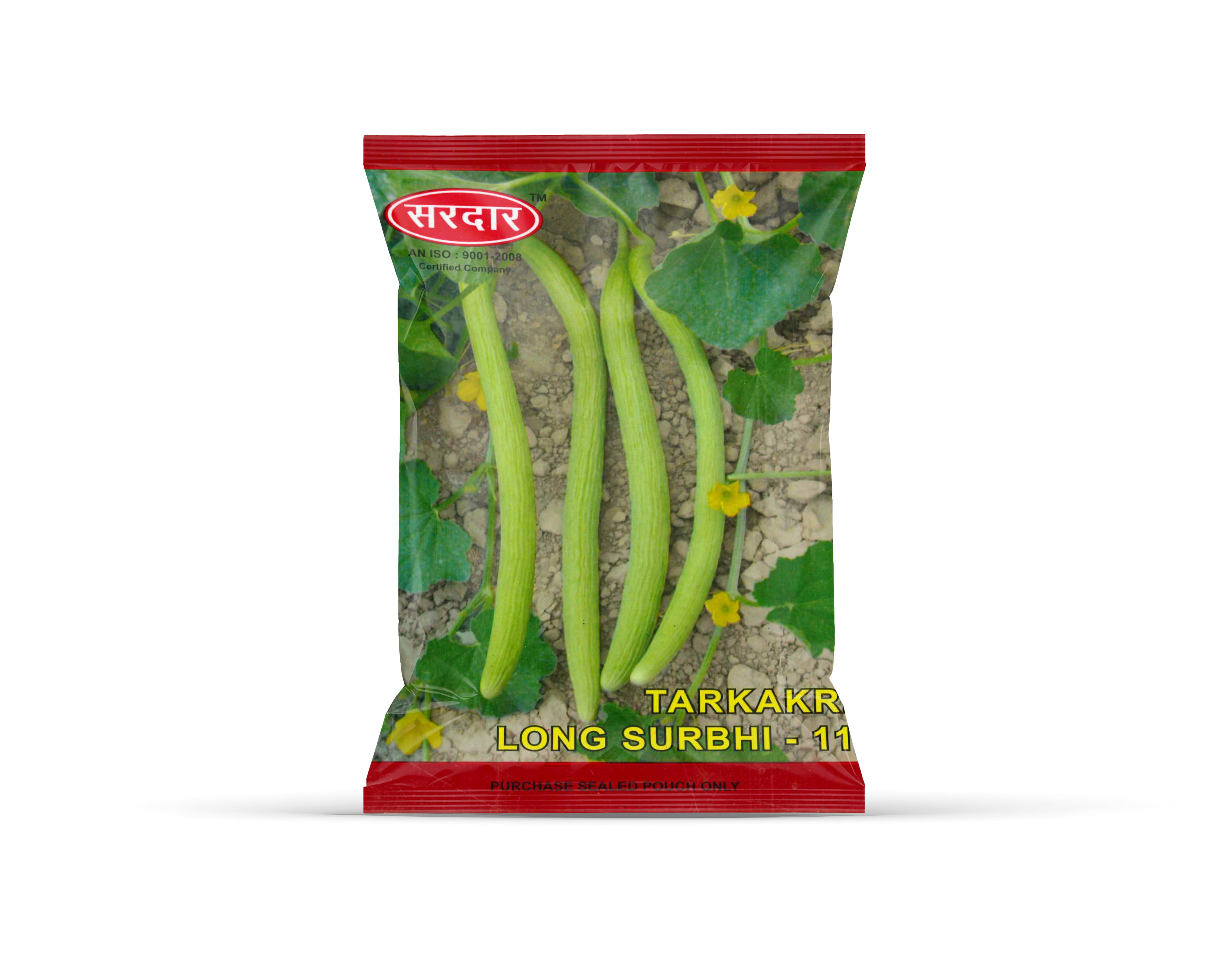 Sardar Grow Seeds Tarkakri Long Surbhi-11 – Long Green Ridge Gourd (Turai) Seeds