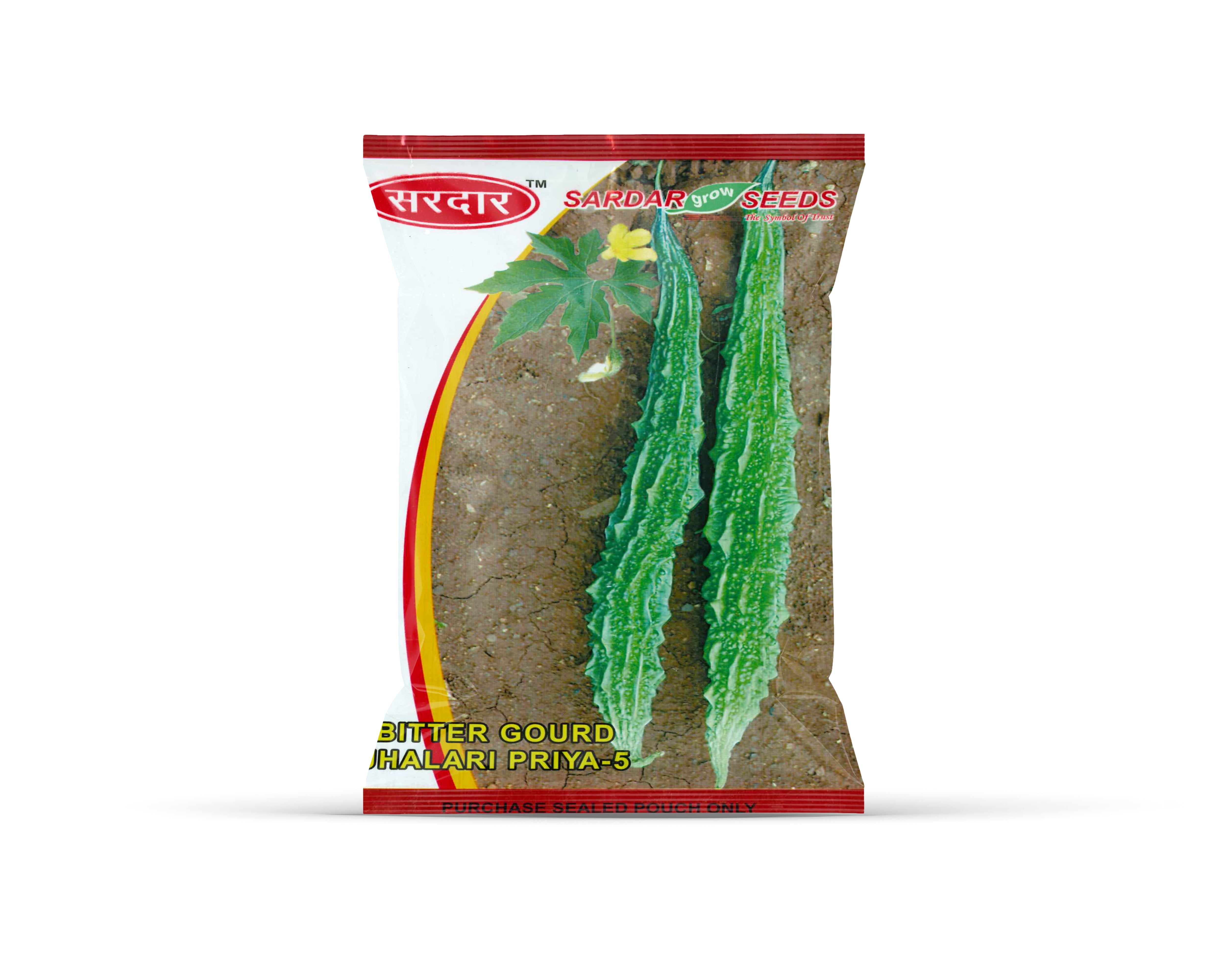 Sardar Grow Seeds Bitter Gourd Jhalari Priya-5 – Long Green Jhalari Karela Variety