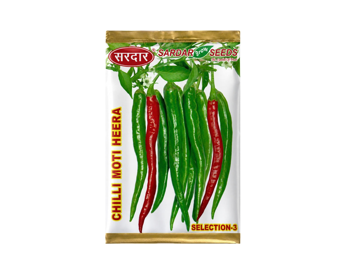 Sardar Grow Seeds Chilli Moti Heera Selection-3 Seeds