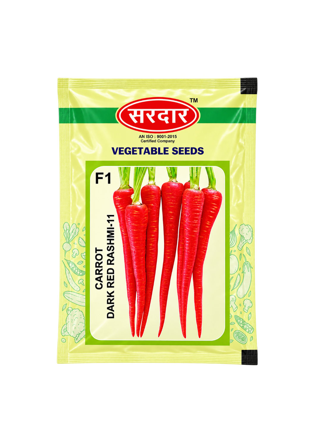 Sardargrow Seeds Carrot Dark Red Rashari-11 F1 Hybrid