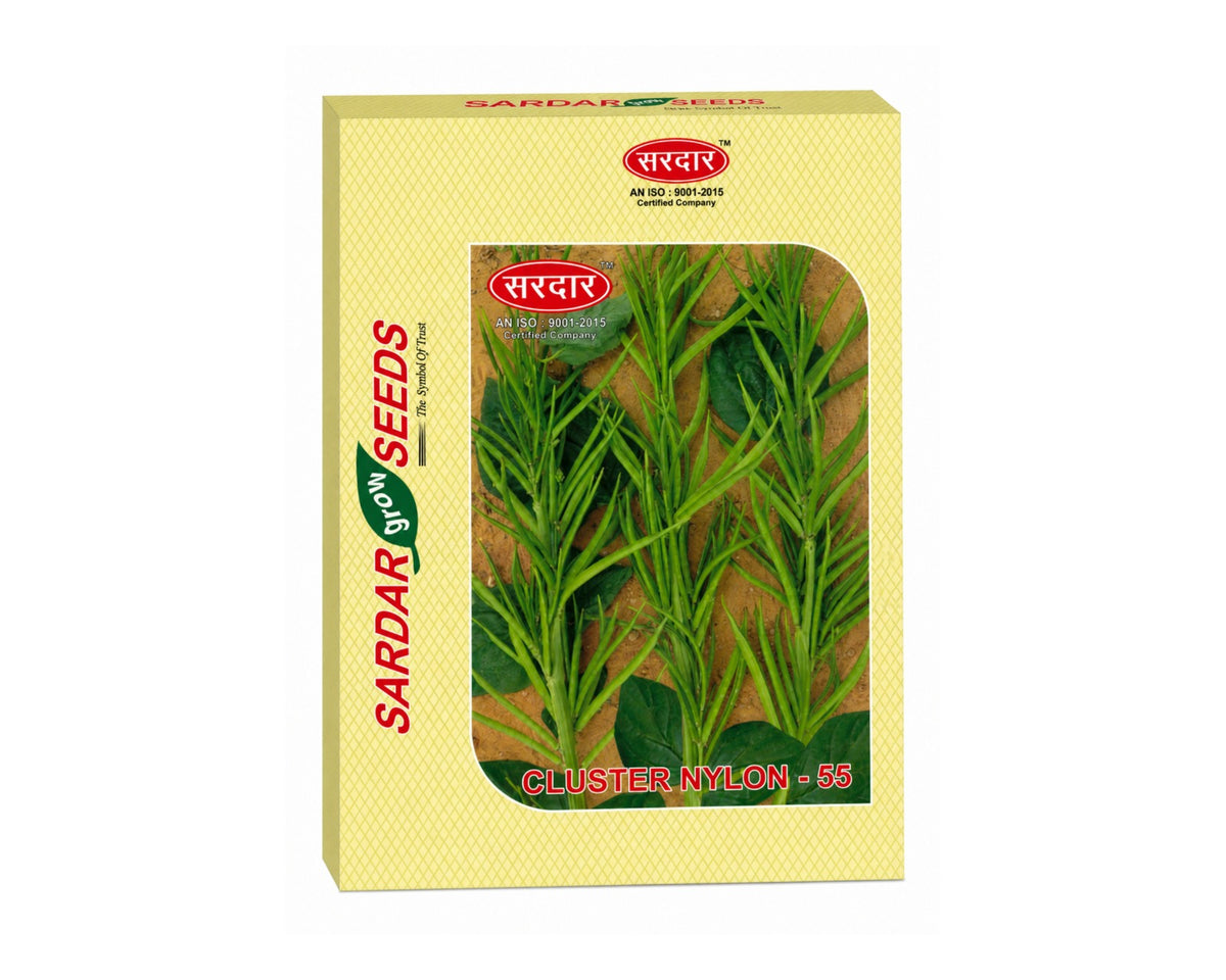 Sardar Grow Seeds Guar Naylon-55 – High Yield Tender Cluster Bean Variety